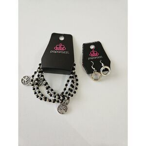 Paparazzi Bracelet and Earrings Set